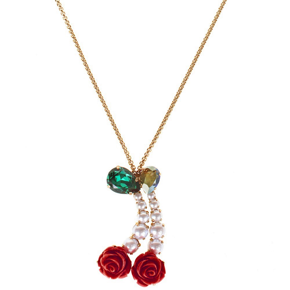 Blossom Cherry Pendant Necklace - Bijoux de Famille
