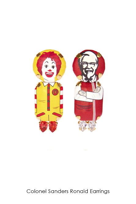 Colonel Sanders Ronald Earrings-SS18 Collection-Bijoux de Famille