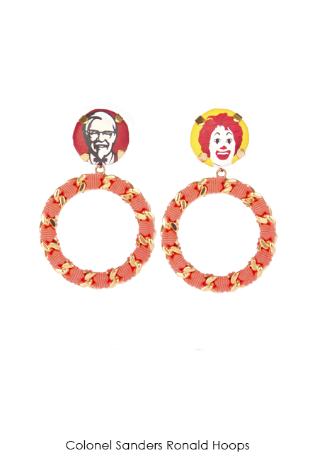 Colonel Sanders Ronald Earrings-SS18 Collection-Bijoux de Famille