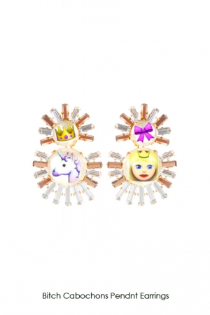 bitch-cabochons-pendant-earrings-Bijoux-de-Famille