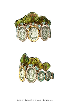 green-apache-choker-bracelet-Bijoux-de-Famille