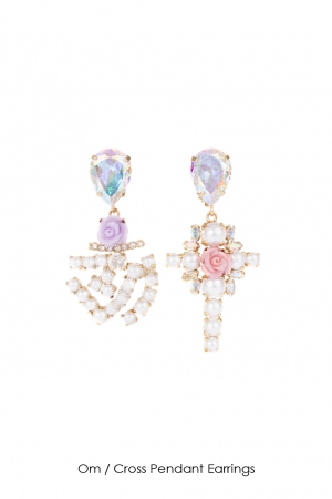 om-cross-pendant-earrings-Bijoux-de-Famille