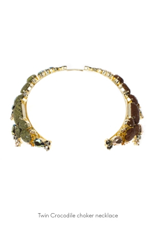 twin-crocodile-choker-necklace-Bijoux-de-Famille