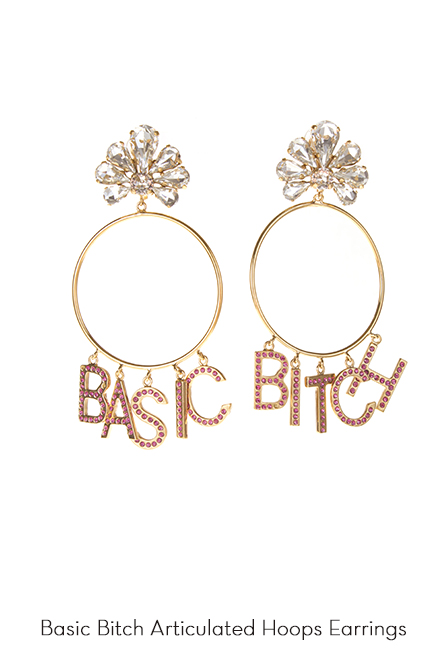 Basic Bitch Hoops Earrings