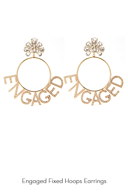 Engaged Hoops Earrings