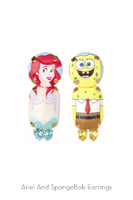 Ariel And Songe Bob Earrings