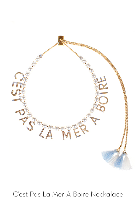 C'est Pas La Mer à Boire Necklace