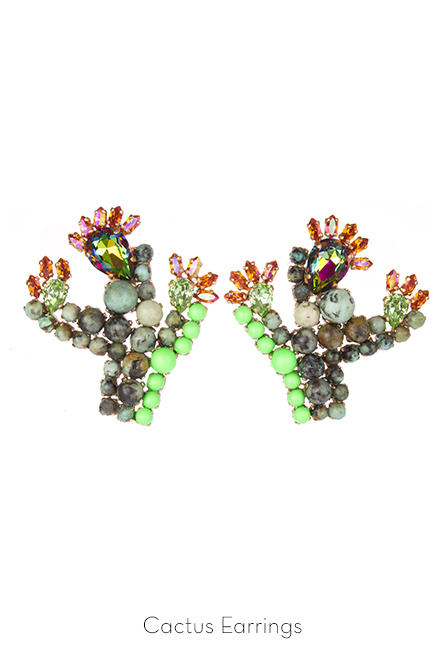 cactus earrings