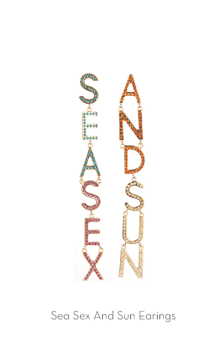 sea sex and sand earrings