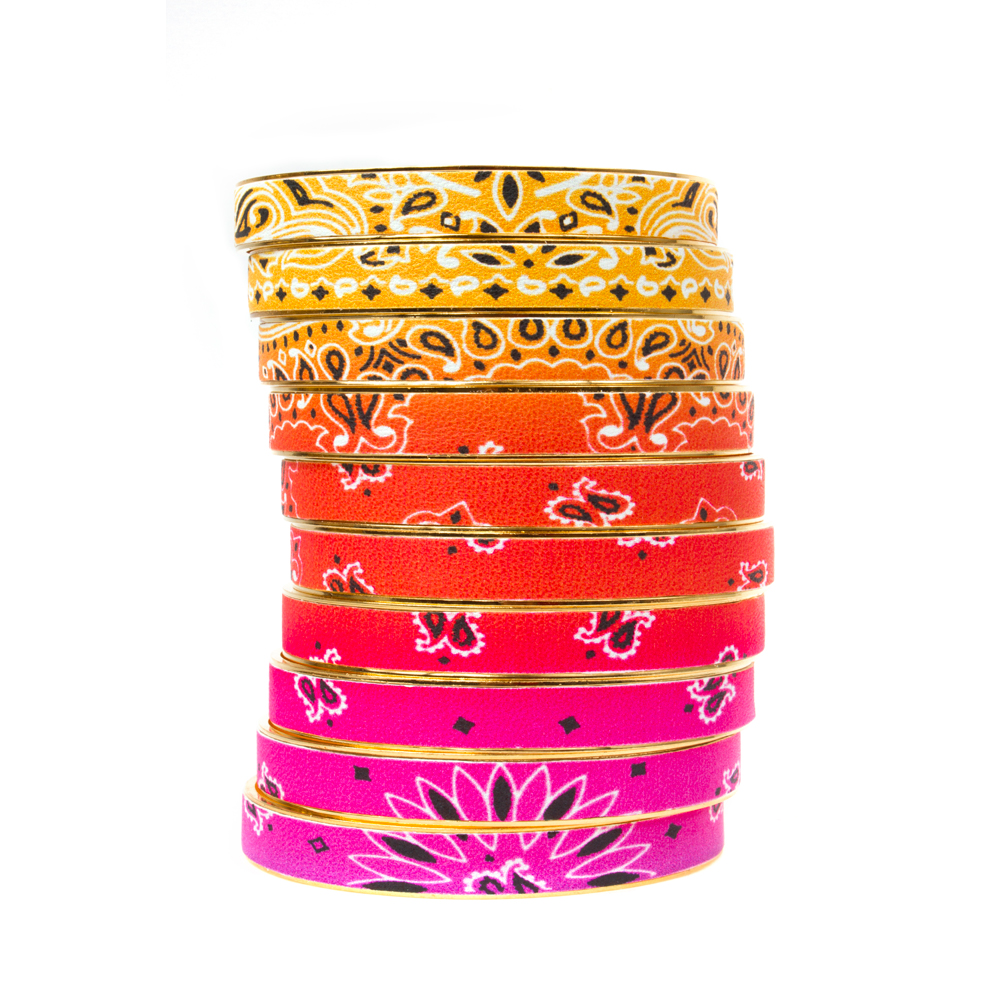 Pink Bandana Bangle