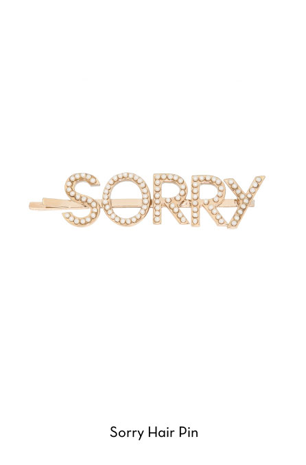 Sorry-hair pin